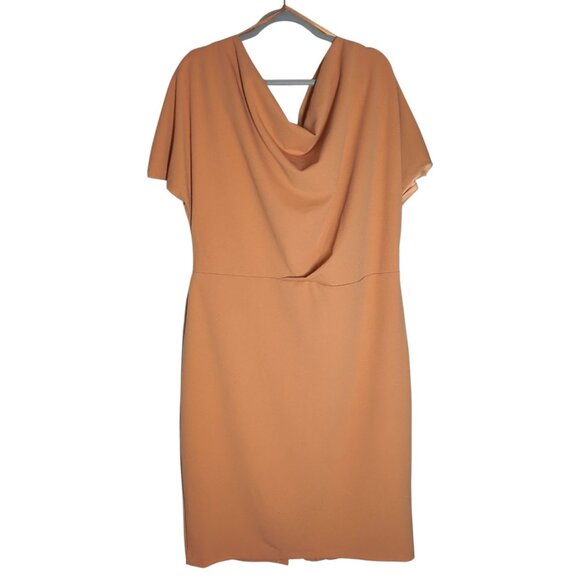 Alexia Admor Olivia Off-Shoulder Midi Dress Womens Plus Size 2X Stretch - Picture 1 of 13